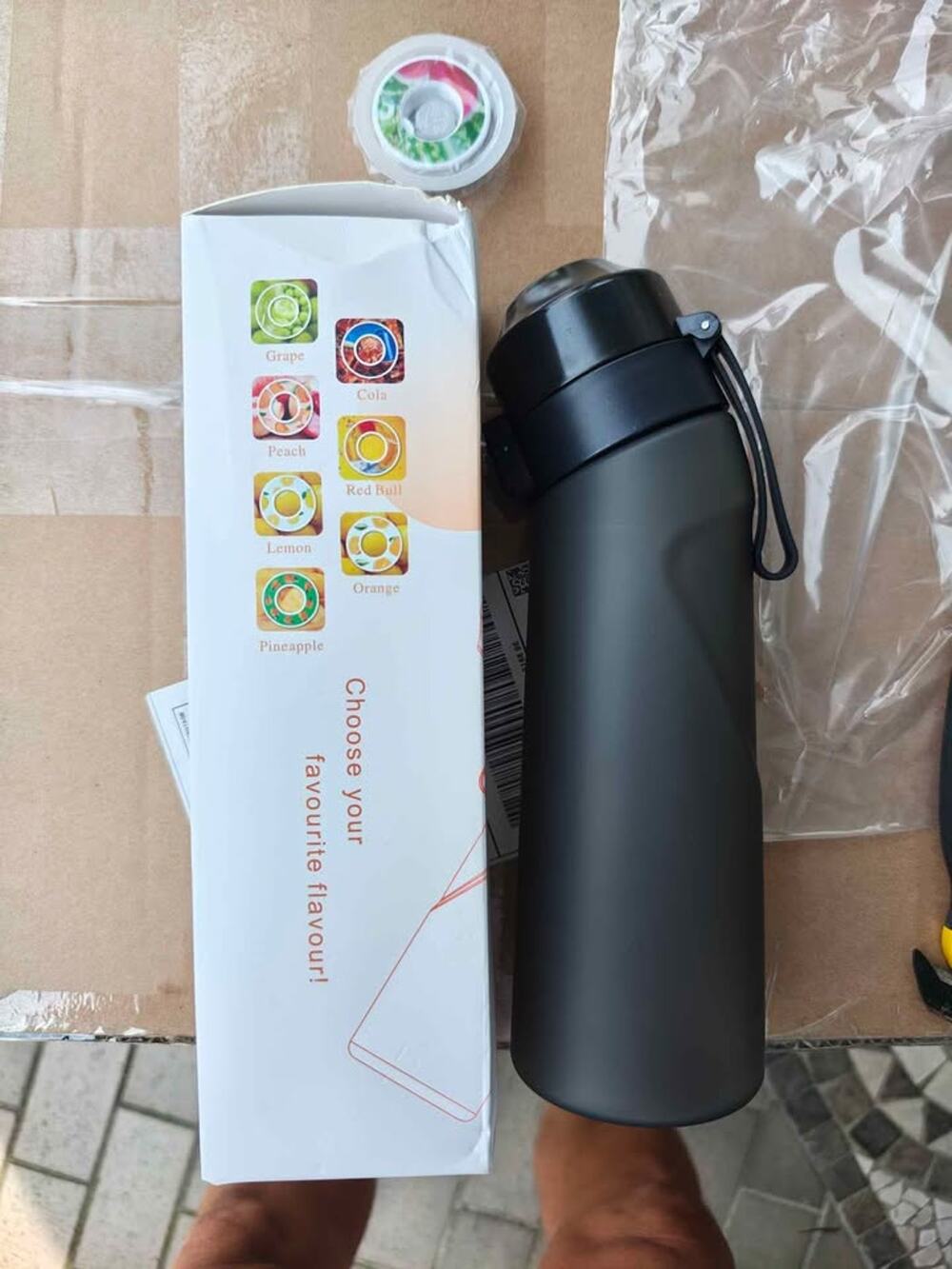 Water bottle with flavor infuser